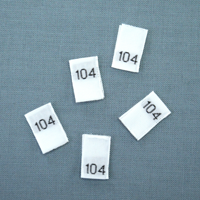 Größenetikett Kinder Gr. 104