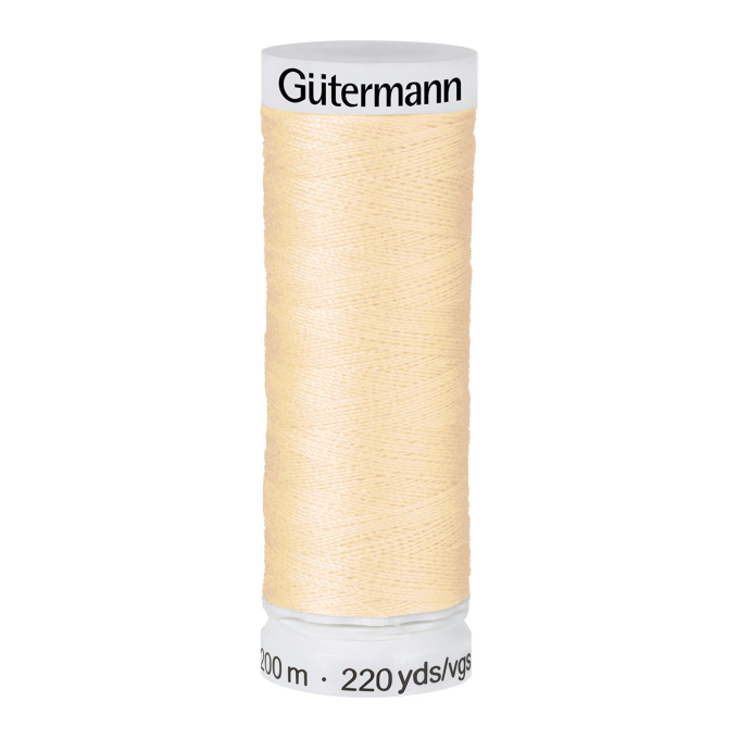 Bobine fil à coudre Gütermann 200m polyester, (006) orange clair
