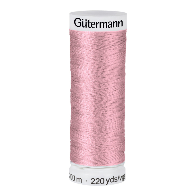Bobine fil à coudre Gütermann 200m polyester, (043) rose foncé