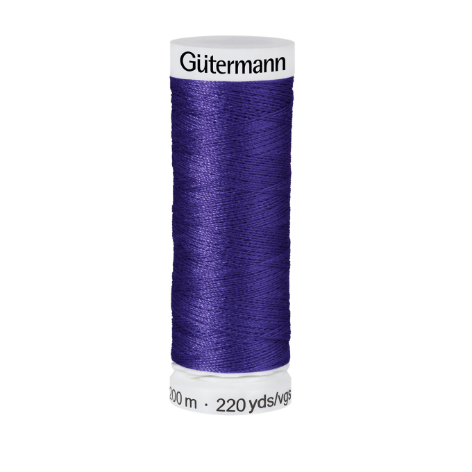 Bobine fil à coudre Gütermann 200m polyester, (066), violet foncé