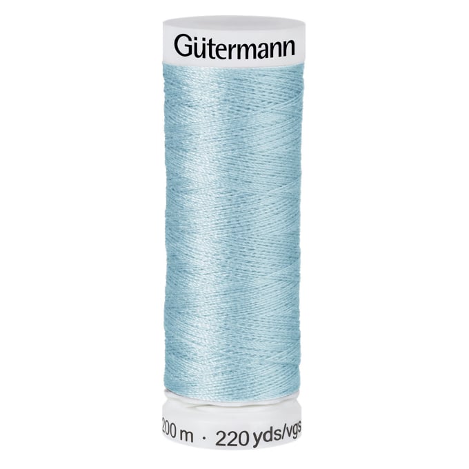 Bobine fil à coudre Gütermann 200m polyester, (071) bleu pâle