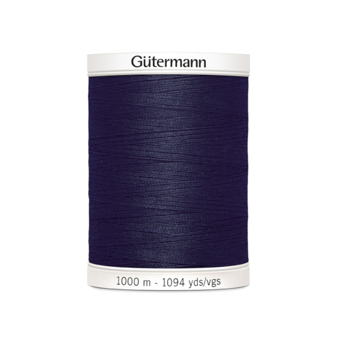 Bobine fil à coudre Gütermann 1000m polyester, (339) bleu foncé
