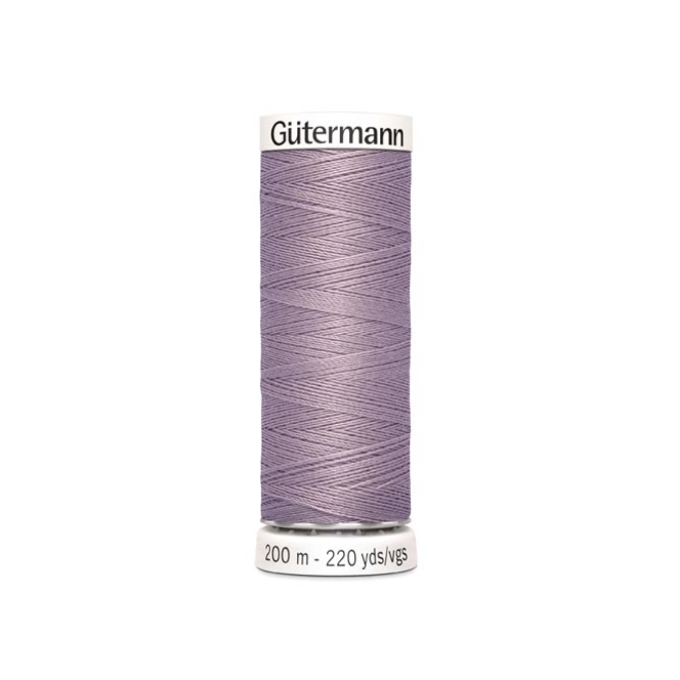 Bobine fil à coudre Gütermann 200m polyester, (125) violet tendre