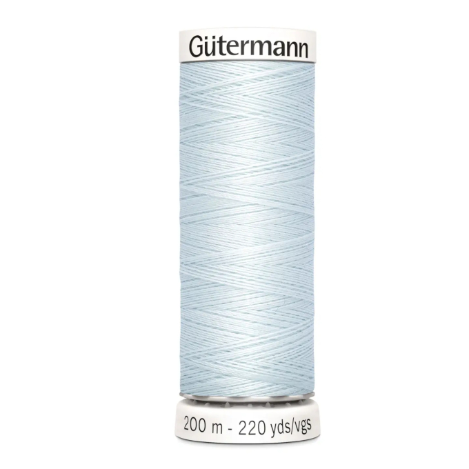 Bobine fil à coudre Gütermann 200m polyester, (193) bleu clair