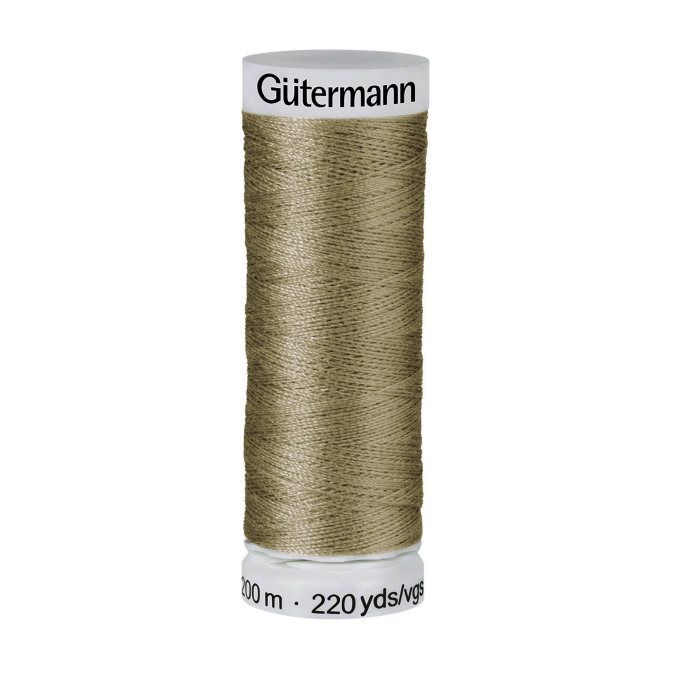 Bobine fil à coudre Gütermann 200m polyester, (264) vert olive