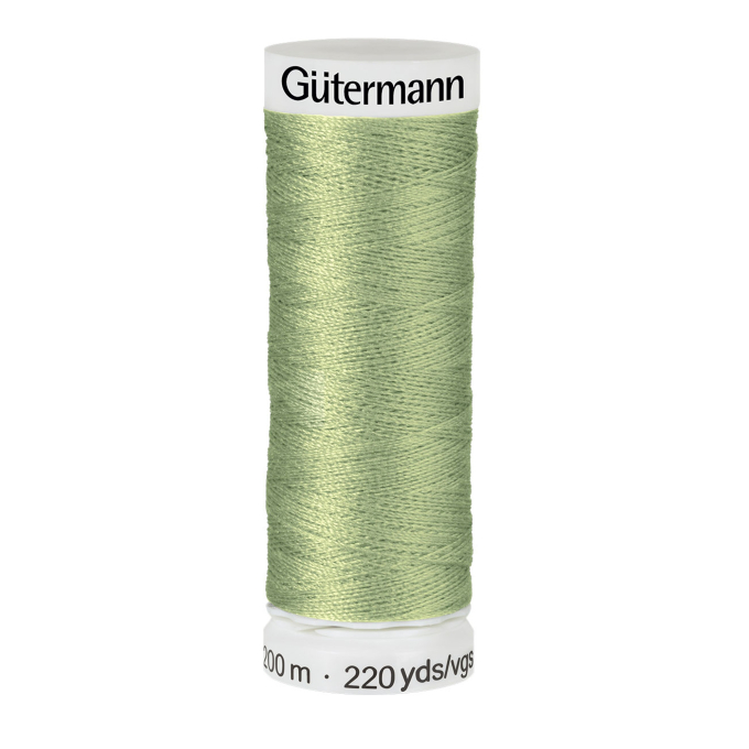 Bobine fil à coudre Gütermann 200m polyester, (282) vert pâle