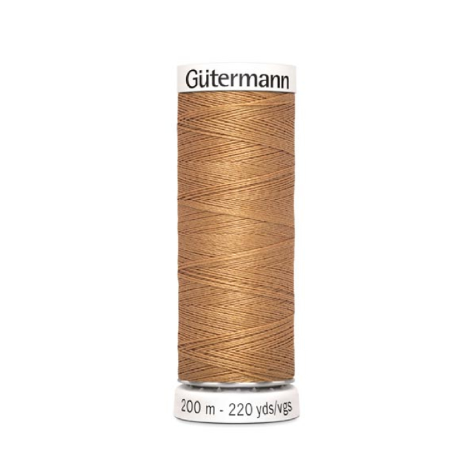 Bobine fil à coudre Gütermann 200m polyester, (307) ambre