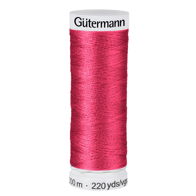 Bobine fil à coudre Gütermann 200m polyester, (383) rouge