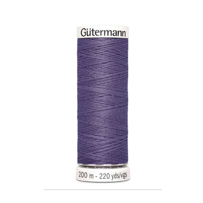 Bobine fil à coudre Gütermann 200m polyester, (440) violet gris