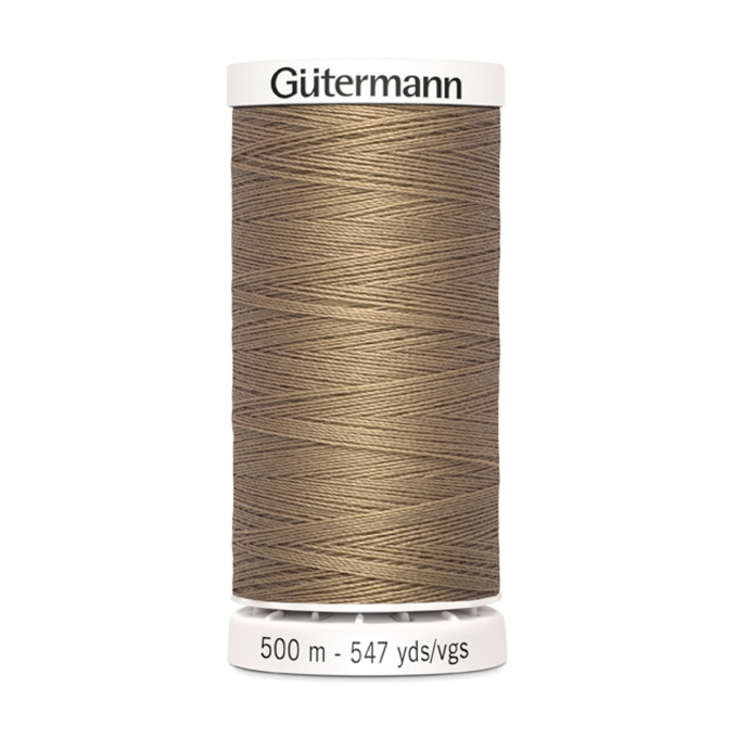 Bobine fil à coudre Gütermann 500m polyester, (139) caramel