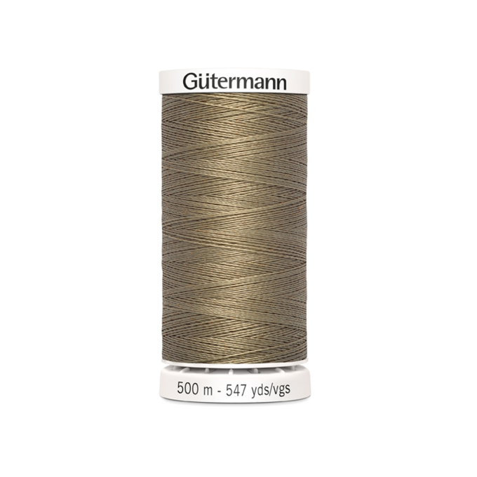 Bobine fil à coudre Gütermann 500m polyester, (208) beige