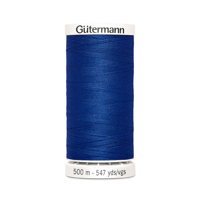 Bobine fil à coudre Gütermann 500m polyester, (214) azur