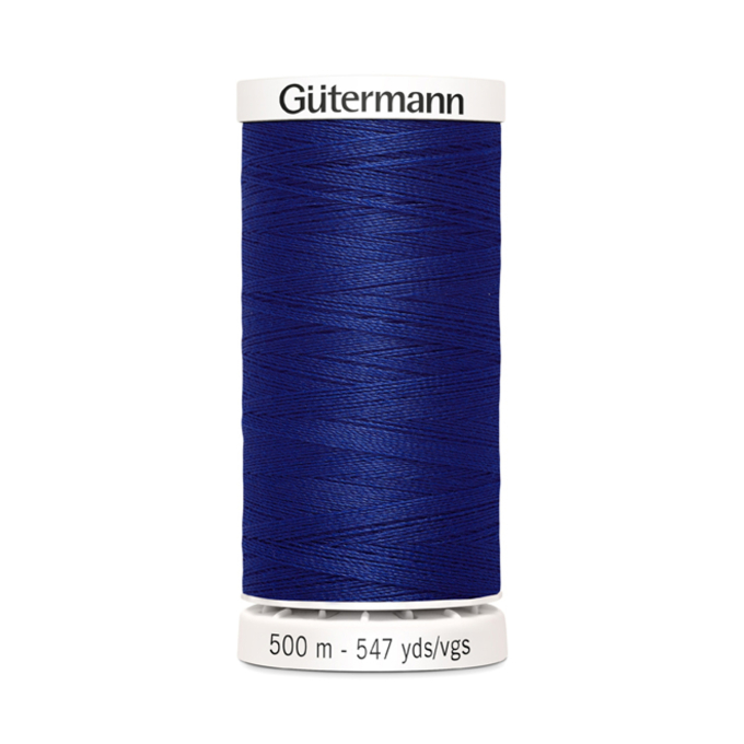 Bobine fil à coudre Gütermann 500m polyester, (232) bleu royal