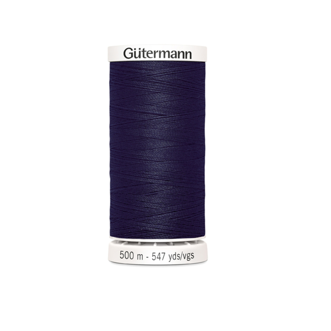 Bobine fil à coudre Gütermann 500m polyester, (339) bleu foncé