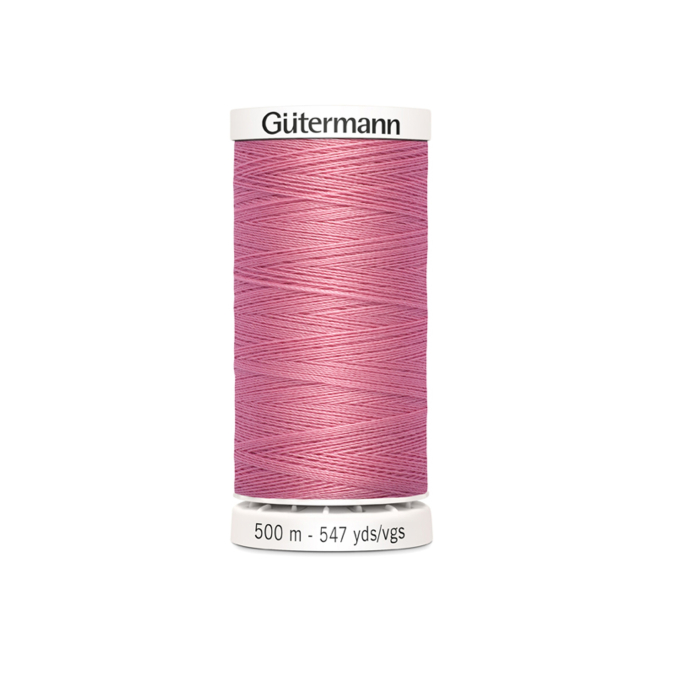 Bobine fil à coudre Gütermann 500m polyester, (889) rose