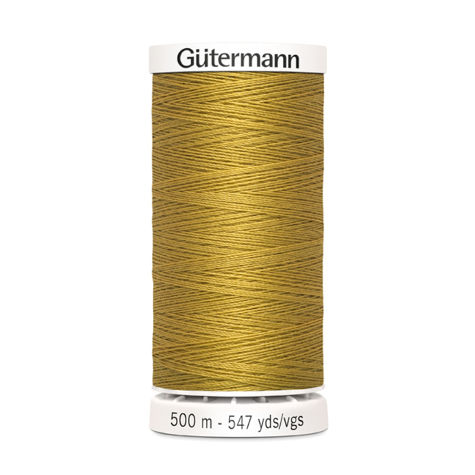Bobine fil à coudre Gütermann 500m polyester, (968) jaune d'or