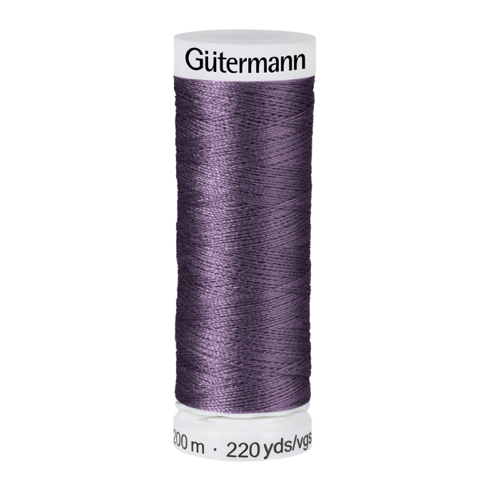 Bobine fil à coudre Gütermann 200m polyester, (575) prune