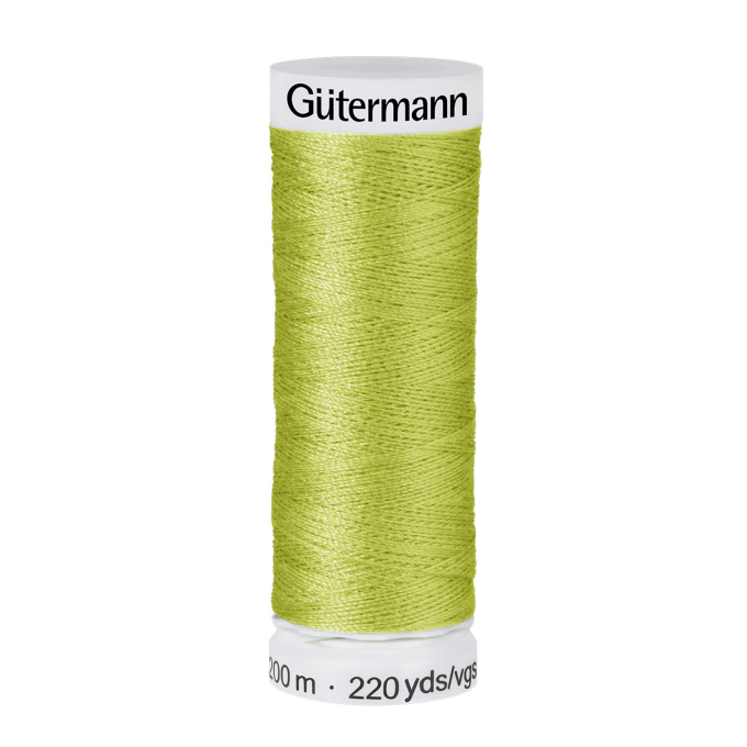 Bobine fil à coudre Gütermann 200m polyester, (616) vert kiwi