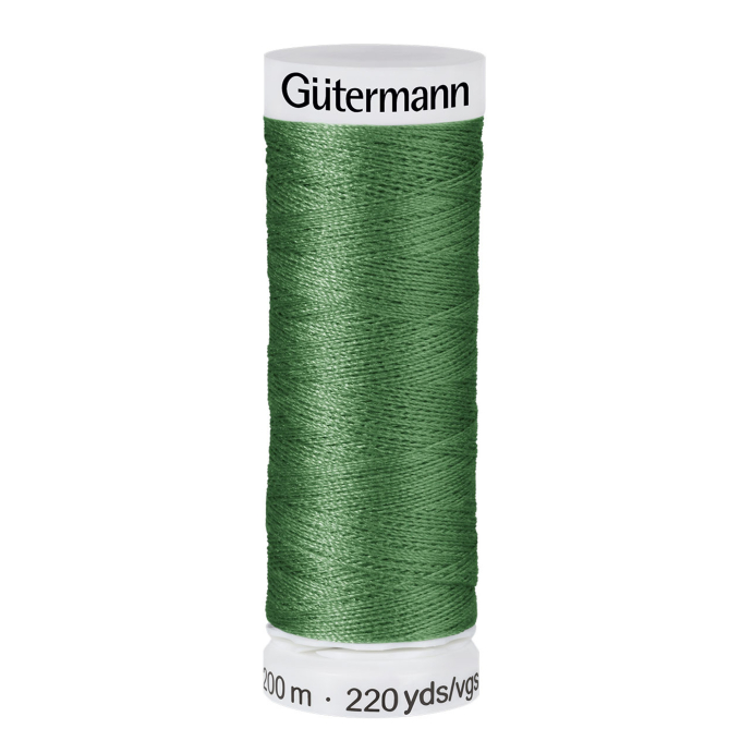 Bobine fil à coudre Gütermann 200m polyester, (639) vert sapin