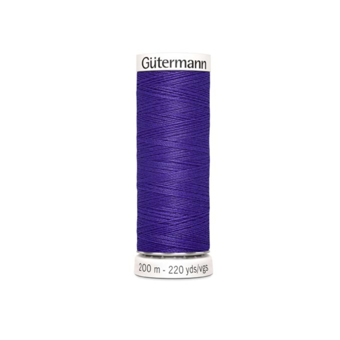 Bobine fil à coudre Gütermann 200m polyester, (810) pourpre