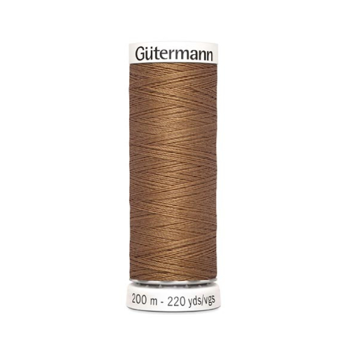 Bobine fil à coudre Gütermann 200m polyester, (842) chamois clair