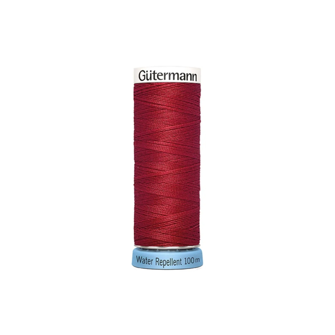Bobine fil à coudre water repellent Gütermann 100m polyester, (046) rouge
