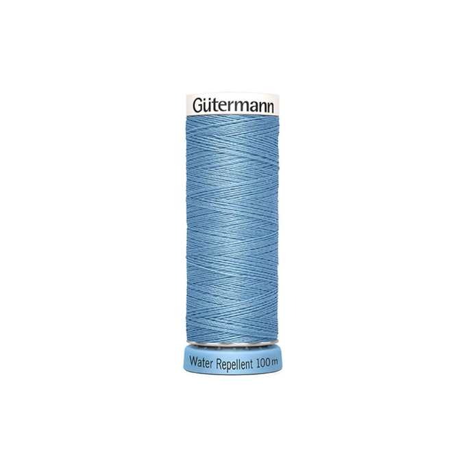 Bobine fil à coudre water repellent Gütermann 100m polyester, (143) bleu clair