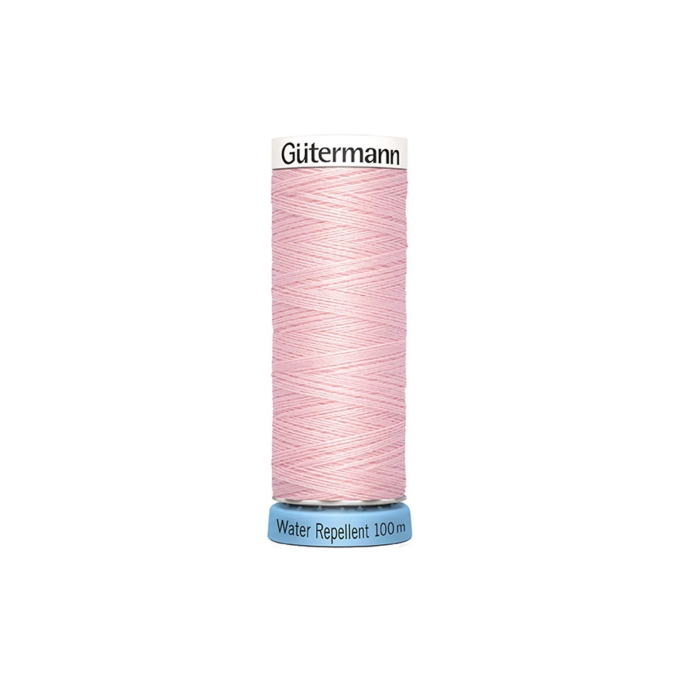 Bobine fil à coudre water repellent Gütermann 100m polyester, (659) rose