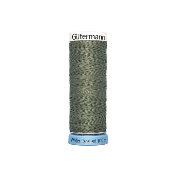 Bobine fil à coudre water repellent Gütermann 100m polyester, (824) vert olive
