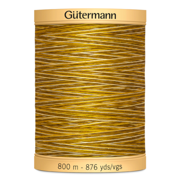 Bobine fil à coudre Gütermann 800m coton C NE 50, (9928) couleur or antique