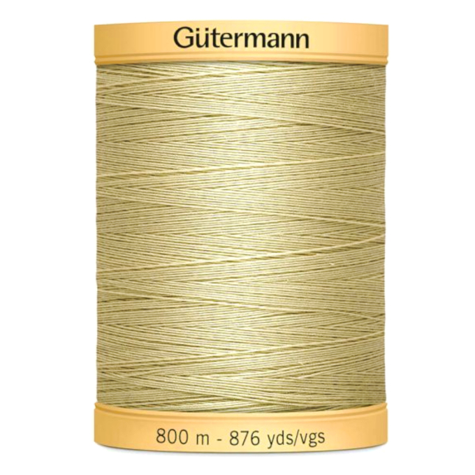 Bobine fil à coudre Gütermann 800m coton C NE 50, (928) beige