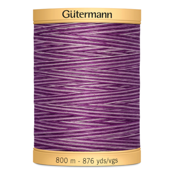 Bobine fil à coudre Gütermann 800m coton C NE 50, (9978) rouge pourpre
