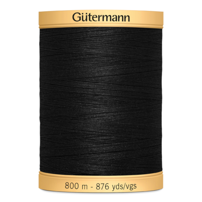 Gütermann C NE 50 Katoen garen 800 m, zwart