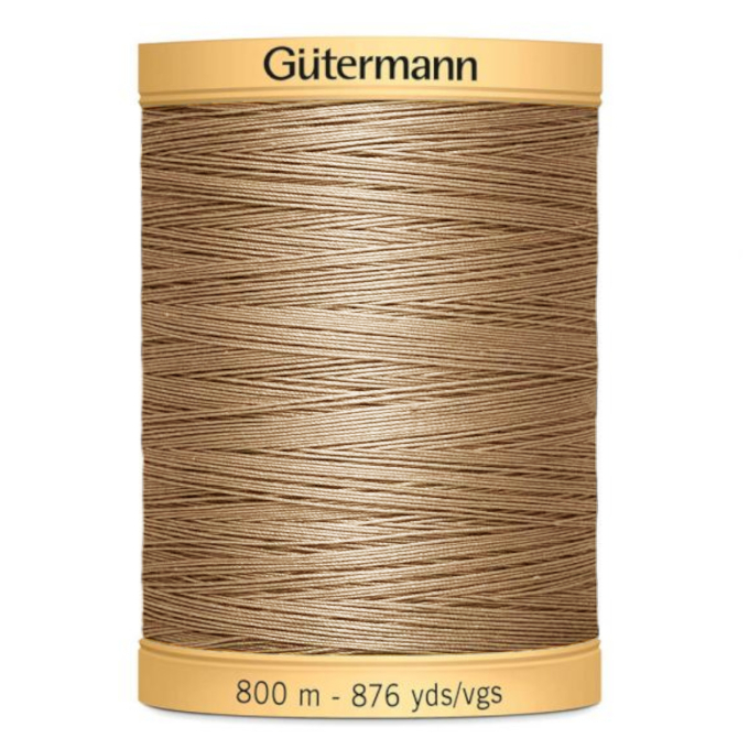 Bobine fil à coudre Gütermann 800m coton C NE 50, (1225) taupe