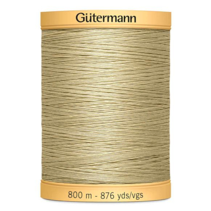 Gütermann C NE 50 Fil à coudre en coton 800 m, beige foncé