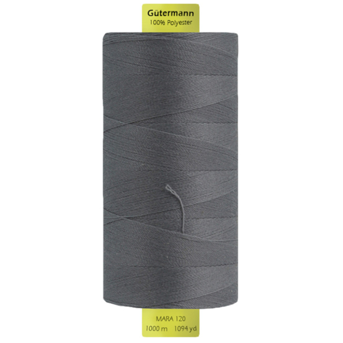 Bobine fil à coudre Gütermann 1000m polyester Mara 120, (0040) pingouin