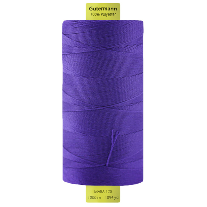 Bobine fil à coudre Gütermann 1000m polyester Mara 120, (0810) lilas