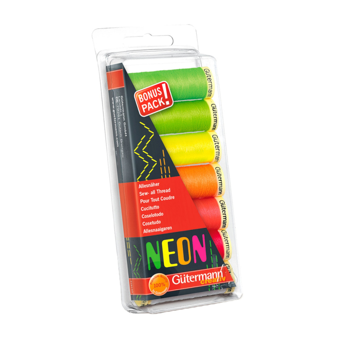 Gütermann sewing cotton set all sewer Neon