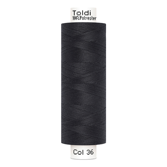 Bobine fil à coudre Gütermann 500m polyester Toldi, (036) anthracite