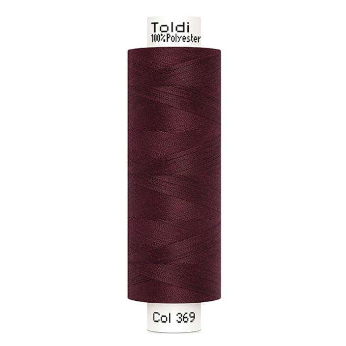 Bobine fil à coudre Gütermann 500m polyester Toldi, (369) bordeaux