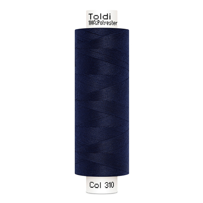 Bobine fil à coudre Gütermann 500m polyester Toldi, (310) bleu foncé