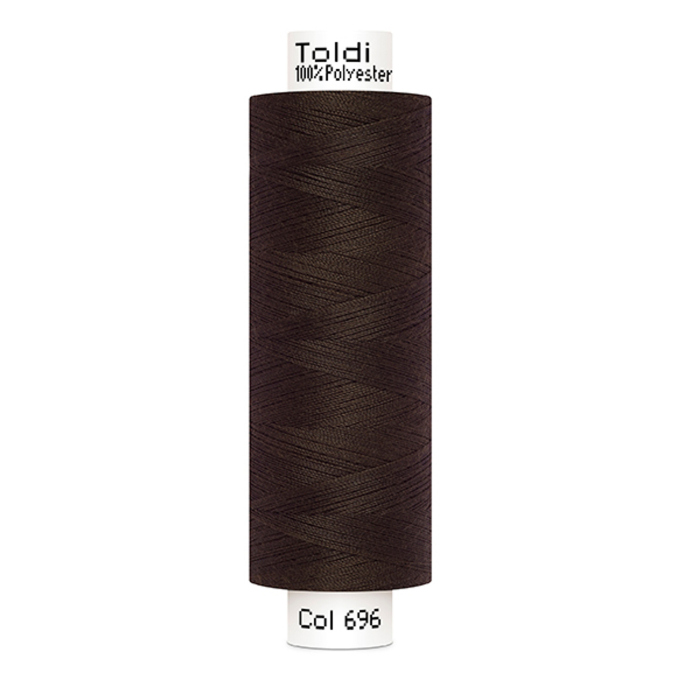 Bobine fil à coudre Gütermann 500m polyester Toldi, (696) marron foncé