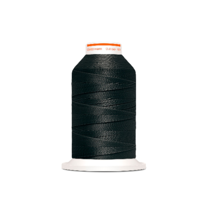 Fil à coudre extérieur polyester Gütermann, (00) noir