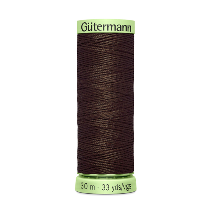 Fil Gütermann super résistant 30m polyester, (696) chocolat