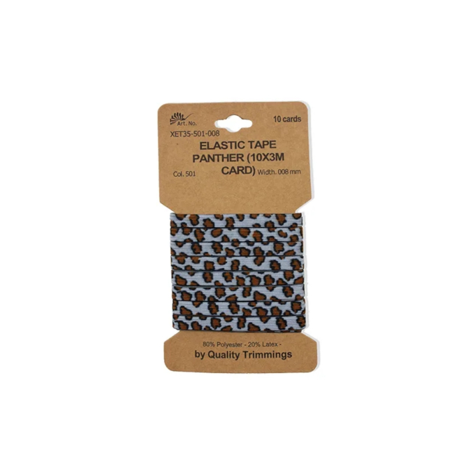Elastic Tape Leo Love 3 m, light blue
