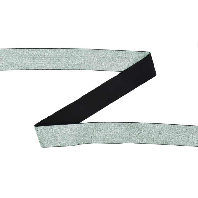 Ruban élastique couture 4cm Shine, menthe pâle