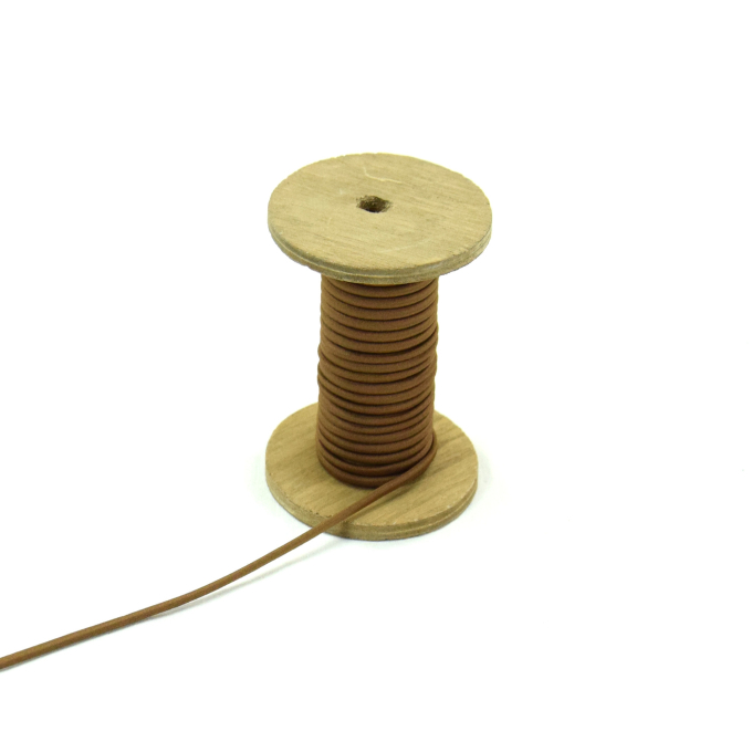 Elastisch koord rond 3mm, bruin
