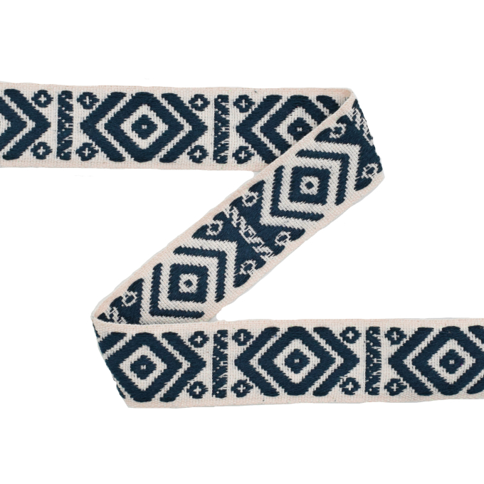Tassenband Boho 40 mm, marineblauw