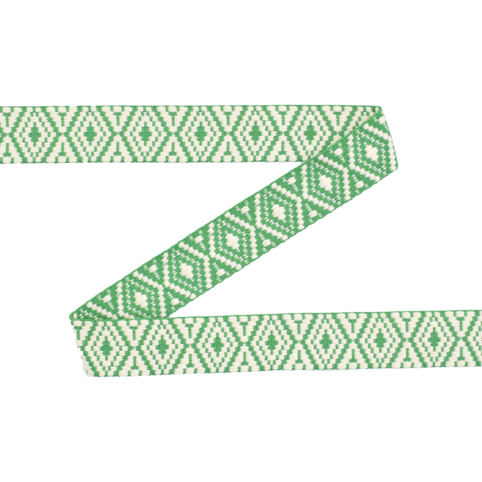 Tassenband Diamonds 38mm, grasgroen