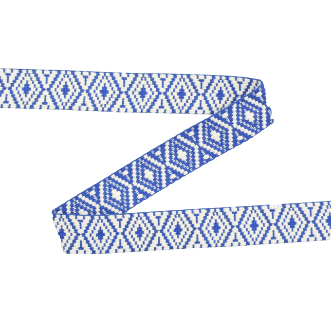 Tassenband Diamonds 38mm, koningsblauw